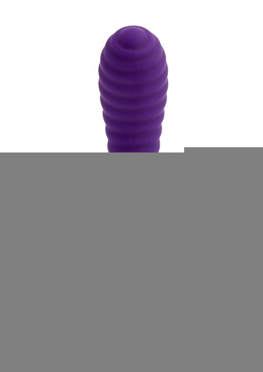 Nu Sensuelle Lola Nubii Flexibile Rechargeable Silicone Warming Vibrator - Purple/Silver