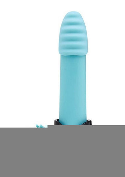 Nu Sensuelle Point Plus Rechargeable Silicone Bullet - Blue/Tiffany Blue
