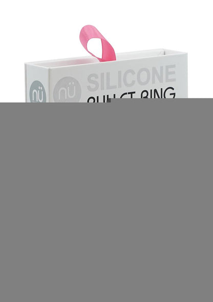 Nu Sensuelle Silicone Bullet Ring Rechargeable Vibrating Cock Ring - Black