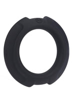 Optimale Flexisteel Soft Silicone with Inner Metal Core Cock Ring - Black - 43mm