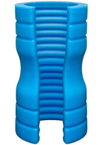 Optimale Ribbed Truskyn Silicone Masturbator - Blue