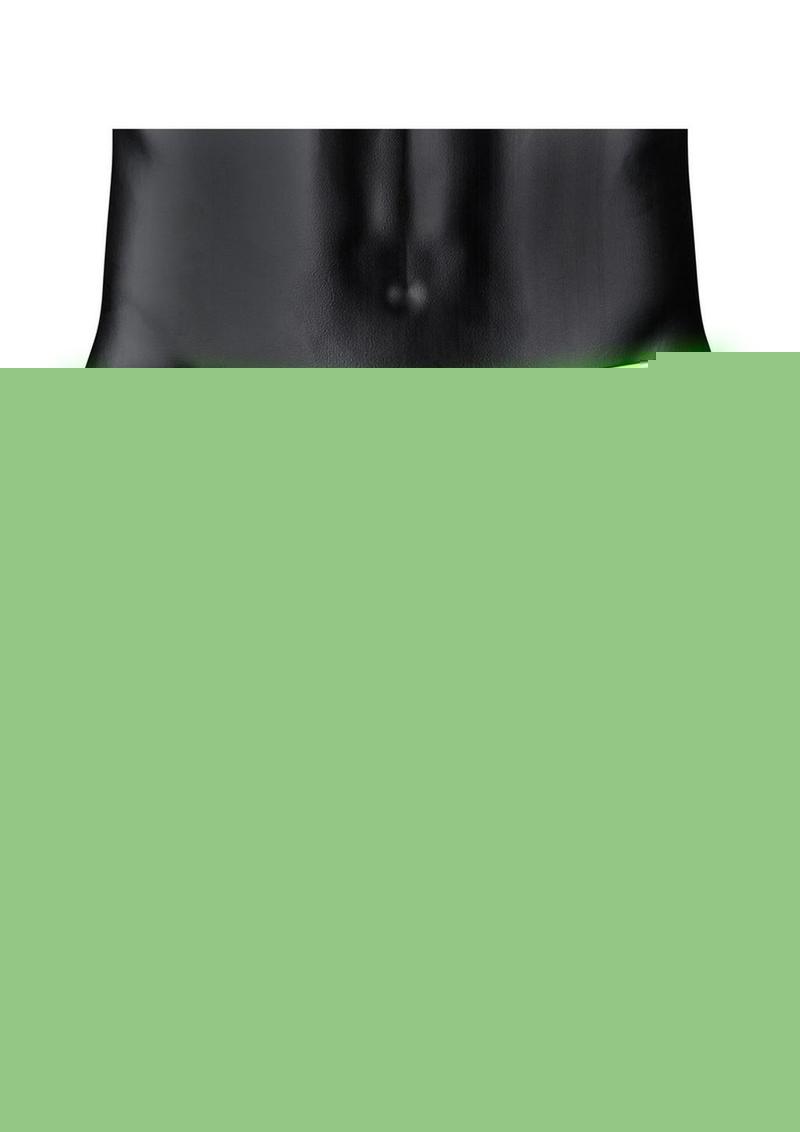 Ouch! Buckle Jock Strap - Black/Glow In The Dark/Green - Medium/Small