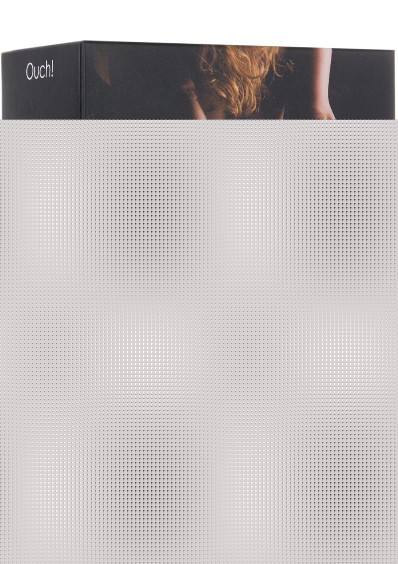 Ouch Premium Bonded Leather Cuffs For Hands Or Ankles - Black