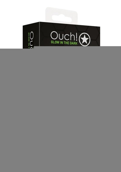 Ouch! Puppy Tail Silicone Plug - Glow In The Dark/Green
