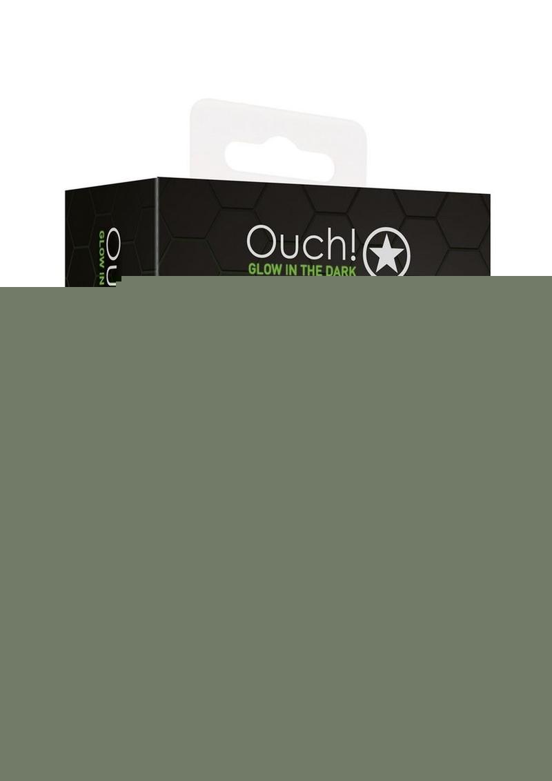 Ouch Vibrating Masturbator - Black/Glow In The Dark/Green