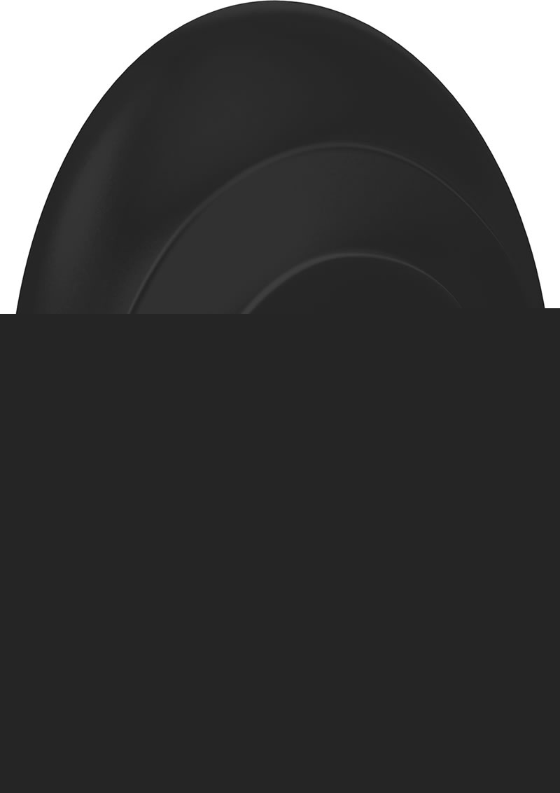 OVO B5 Silicone Cock Ring Waterproof - Black/Chrome - Black