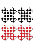 Peekaboo Off The Wall X Pasties - Black/Red