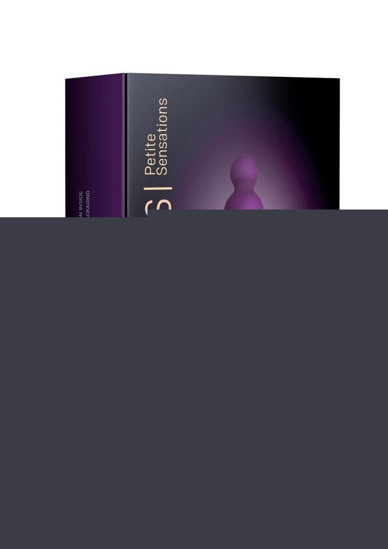 Petite Sensations Bubbles Silicone Vibrating Butt Plug - Purple