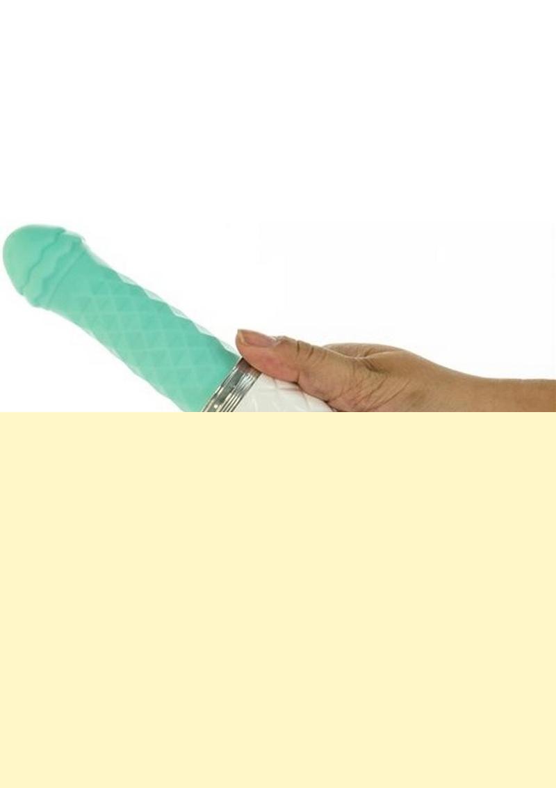 Pillow Talk Feisty Silicone Thrusting and Vibrating Massager