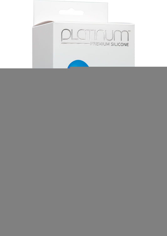 Platinum Premium Silicone The Slim Dildo - Blue - 5.5in