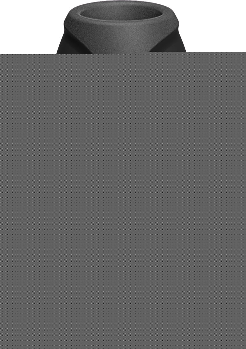 Platinum Premium Silicone - The Stretch - Medium Anal Expander Plug - Black