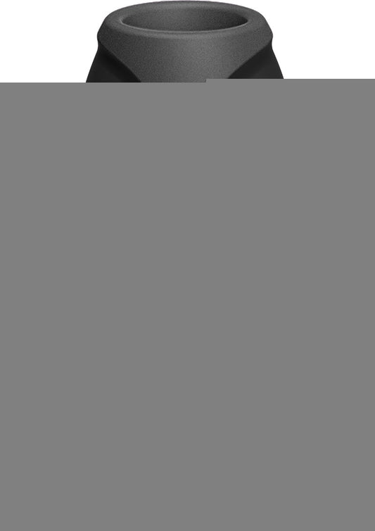 Platinum Premium Silicone - The Stretch - Medium Anal Expander Plug - Black