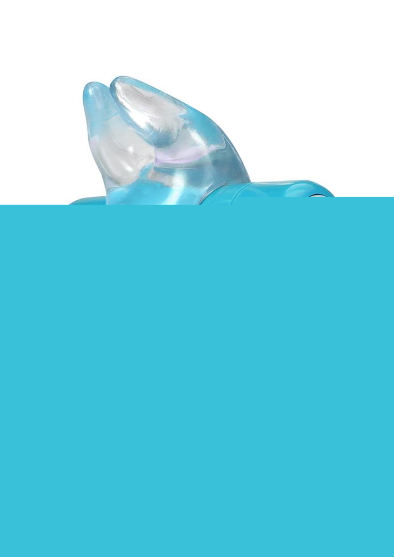 Play with Me Bull Vibrating Cock Ring - Blue