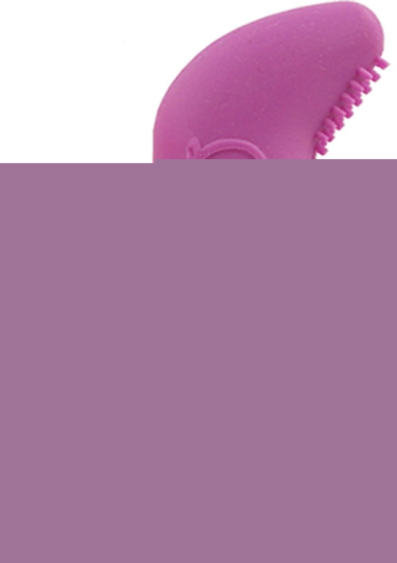 Play with Me Finger Vibe Silicone Vibrator - Purple