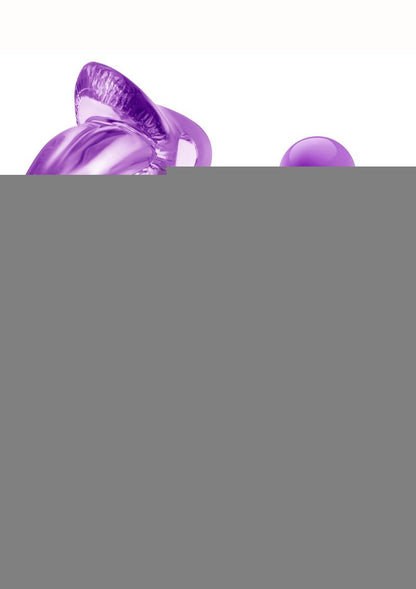 Play with Me Lick It Vibrating Double Strap Cock Ring - Purple
