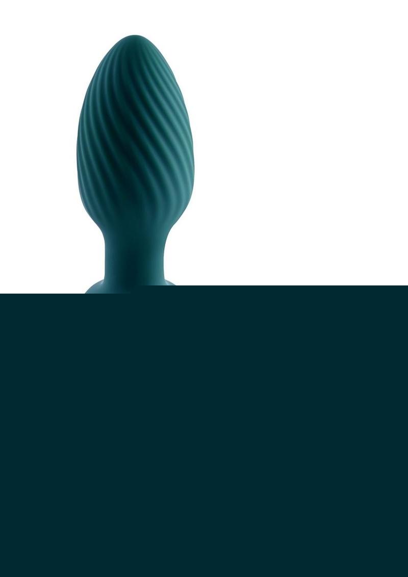 Playboy Spinning Tail Teaser Rechargeable Silicone Rotating Anal Plug with Remote Control