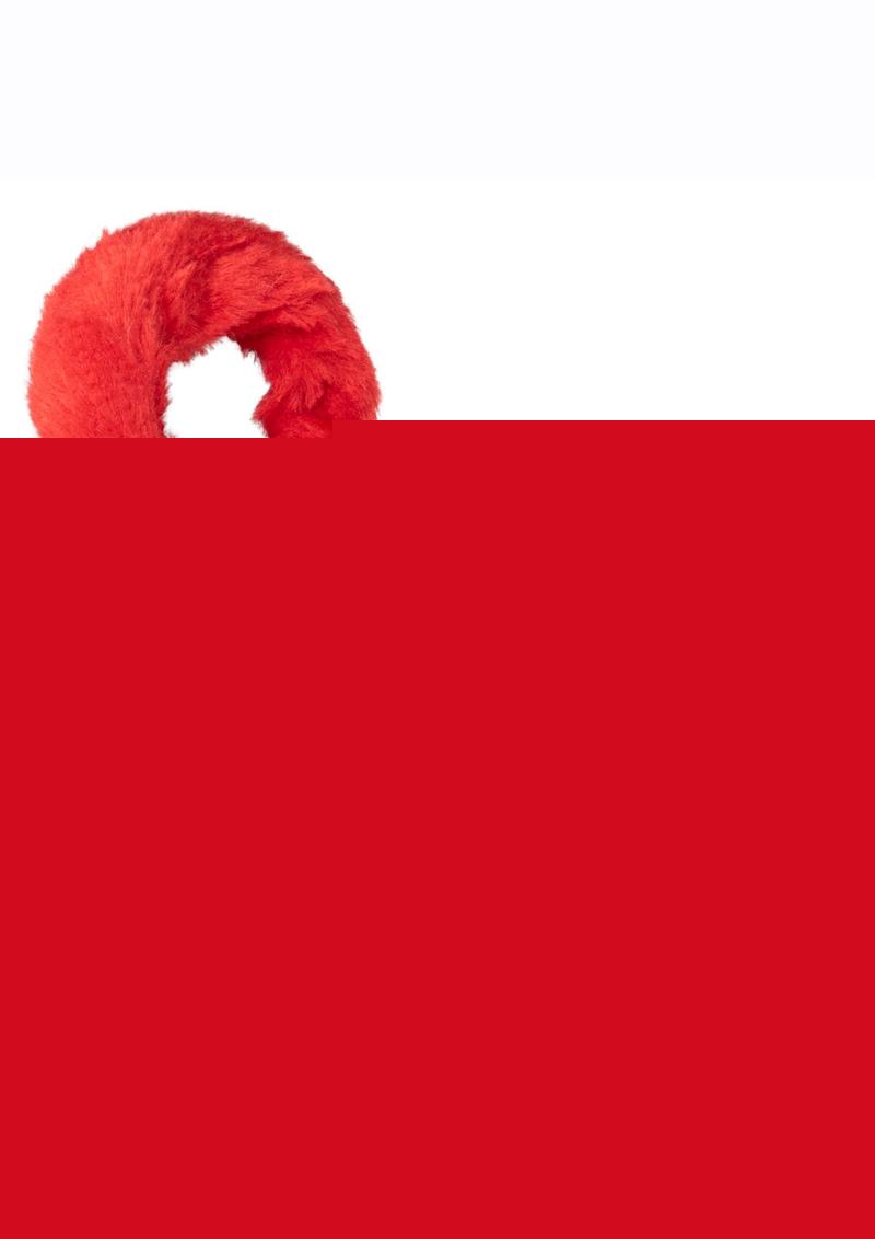 Playful Furry Cuffs - Red
