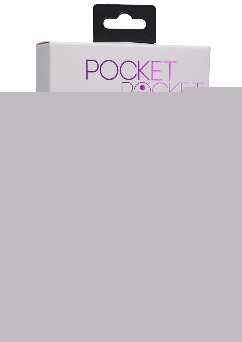 Pocket Rocket Elite Silicone Rechargeable Mini Vibrator with Removable Sleeve - Purple