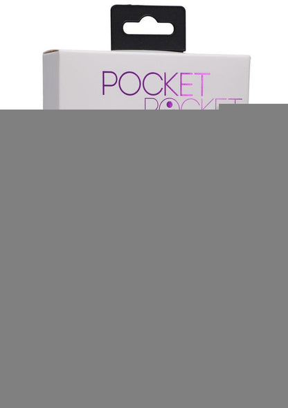Pocket Rocket Elite Silicone Rechargeable Mini Vibrator with Removable Sleeve - Purple