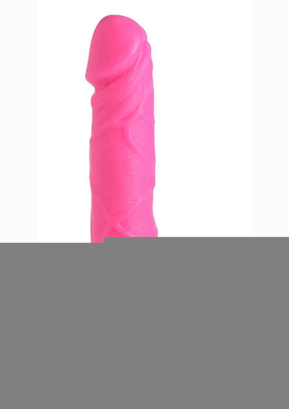 Pop Peckers Dildo with Balls - Pink - 6.5in