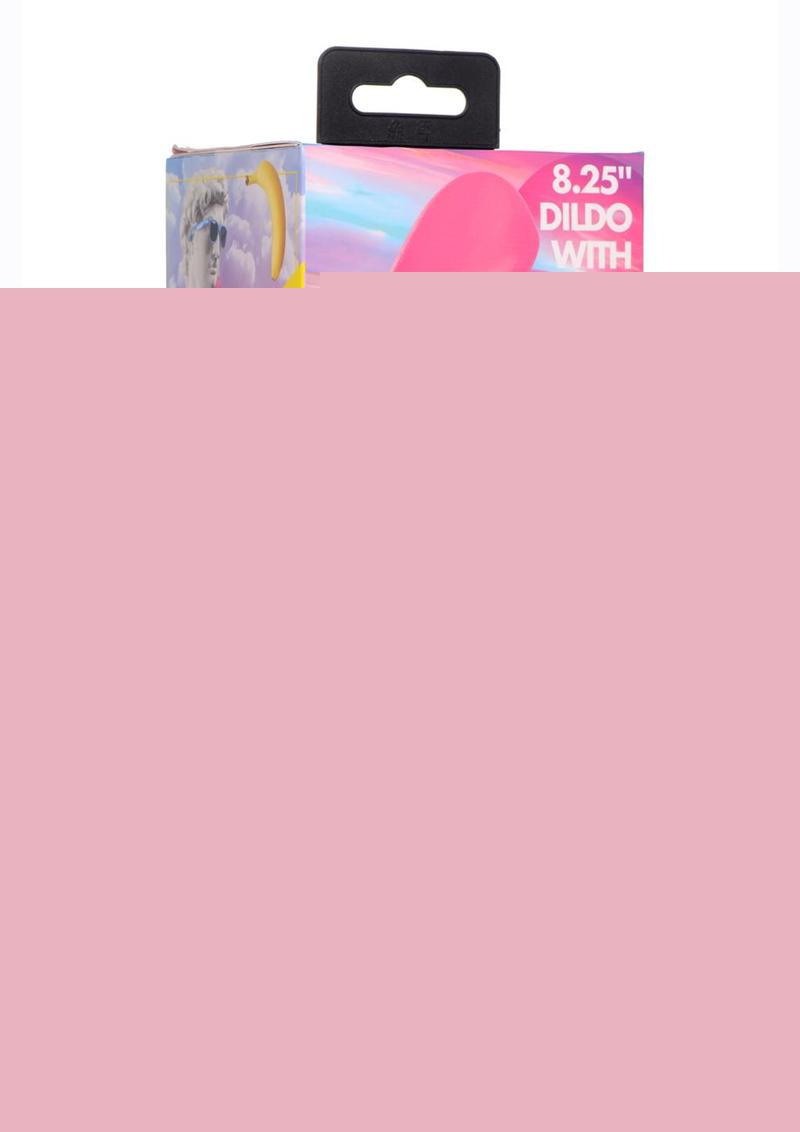 Pop Peckers Dildo with Balls - Pink - 8.25in