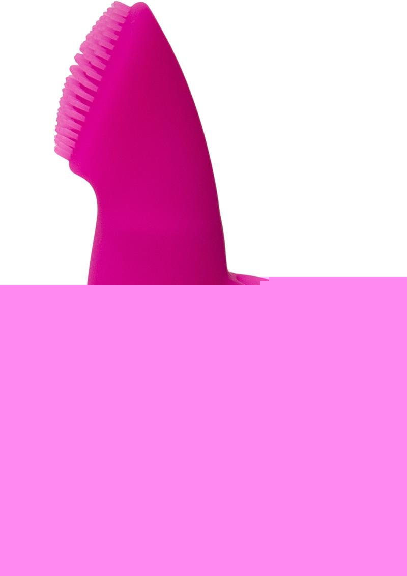 Powerbullet Naughty Nubbies Silicone Rechargeable Finger Massager - Pink