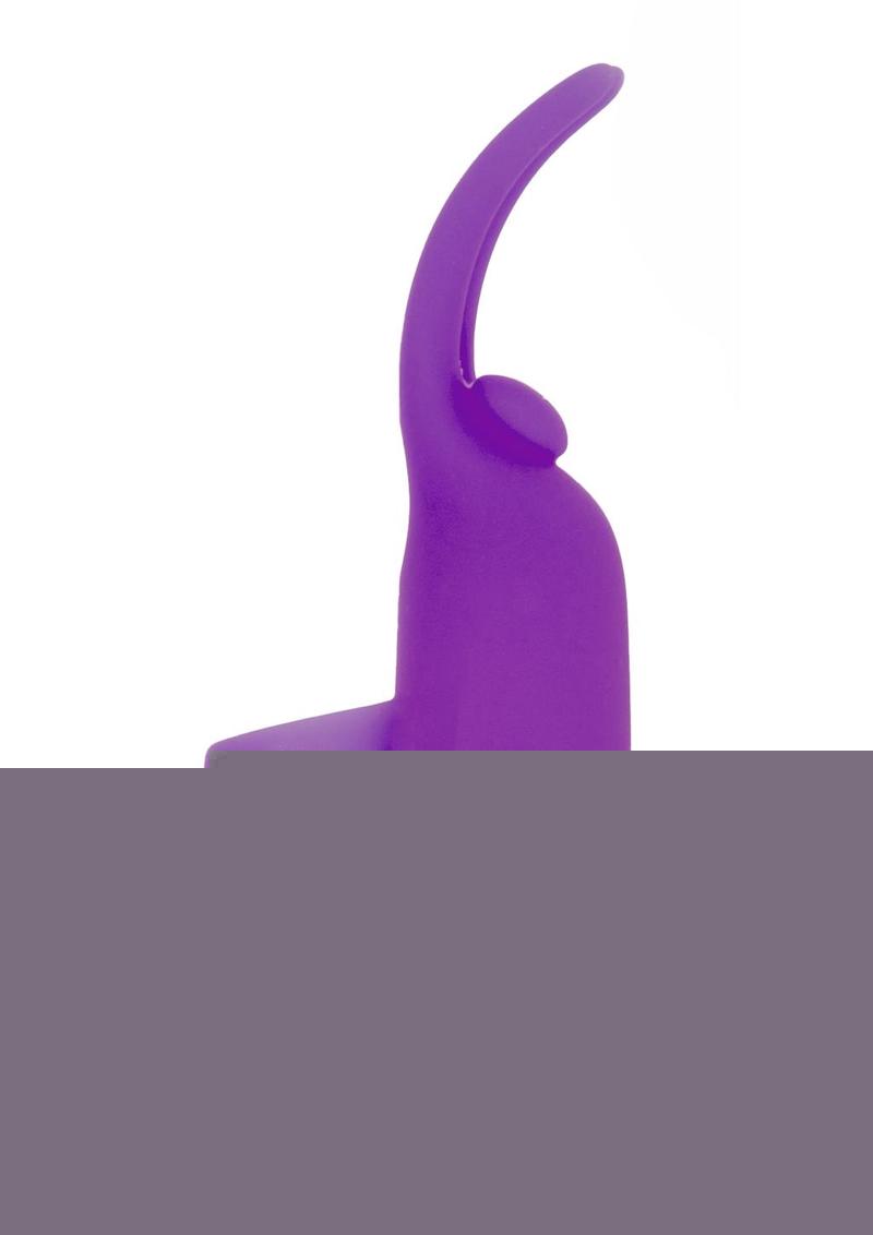 Powerbullet Silicone Teasing Tongue with Mini Rechargeable Bullet - Purple - 2.5in