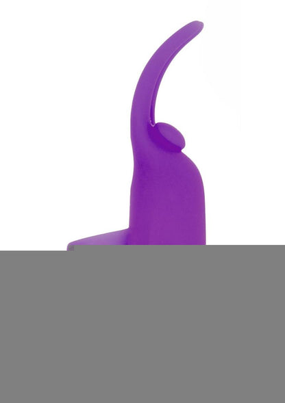 Powerbullet Silicone Teasing Tongue with Mini Rechargeable Bullet - Purple - 2.5in