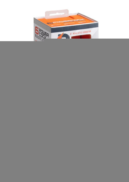 Powercocks Silicone Rechargeable Realistic Vibrator - Black - 6in