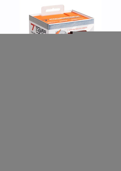 Powercocks Silicone Rechargeable Slim Anal Realistic Vibrator - Caramel - 7in