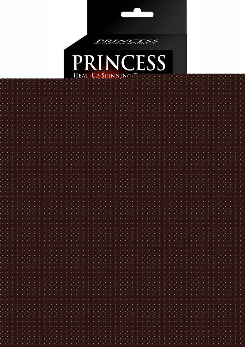 Princess Silicone Rechargeable Heat-Up Spinning Thruster - Black