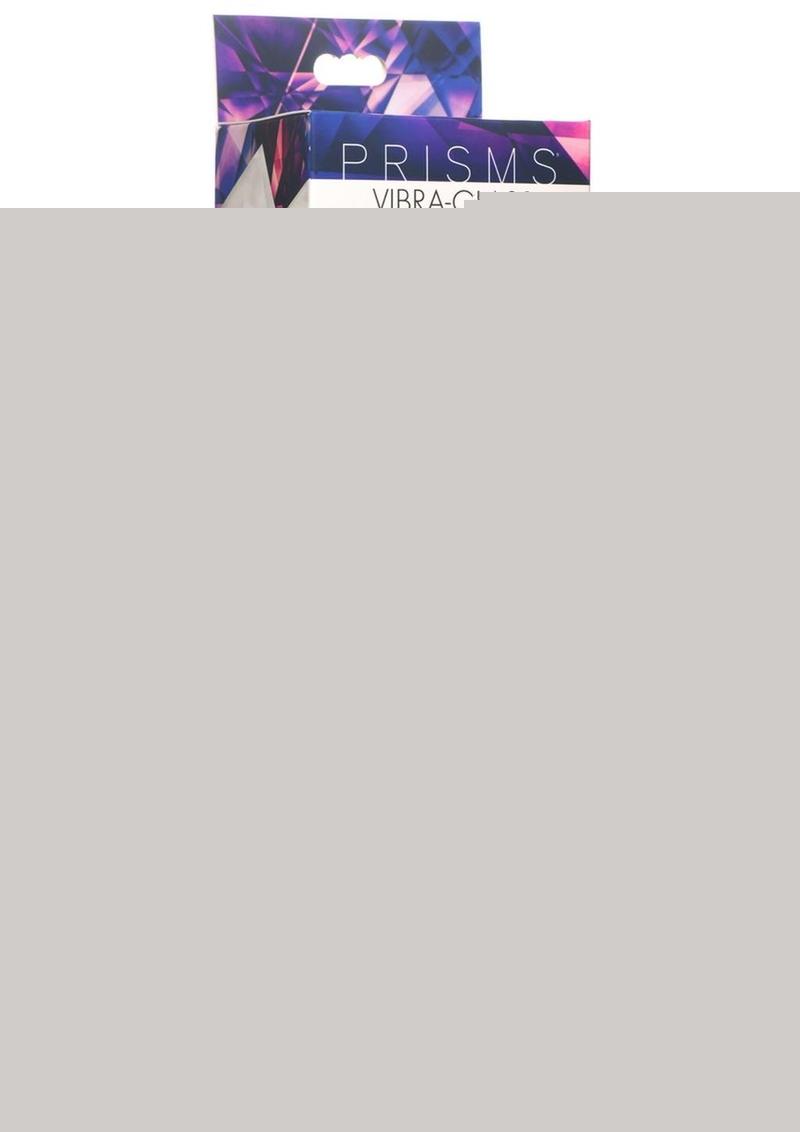 Prisms Vibra-Glass 10x Rose Dual End Rechargeable Silicone/Glass Vibrating Dildo - Pink