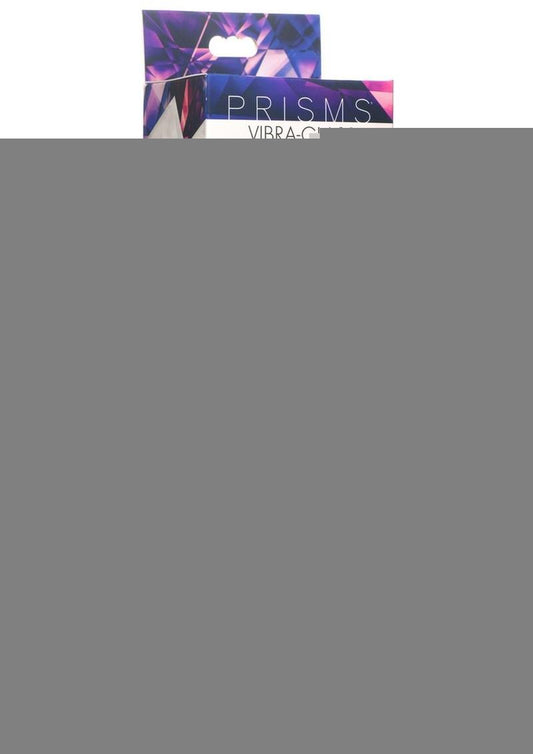 Prisms Vibra-Glass 10x Rose Dual End Rechargeable Silicone/Glass Vibrating Dildo - Pink