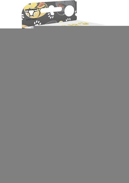 Prowler BDSM Rubber Ducks Open Brief - Black/Yellow - Small