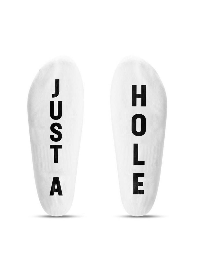 Prowler Red Ankle Socks Just A Hole - Black/White