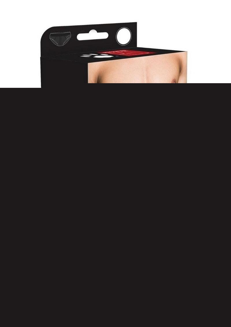 Prowler Red Ass-Less Brief - Black/White - Medium