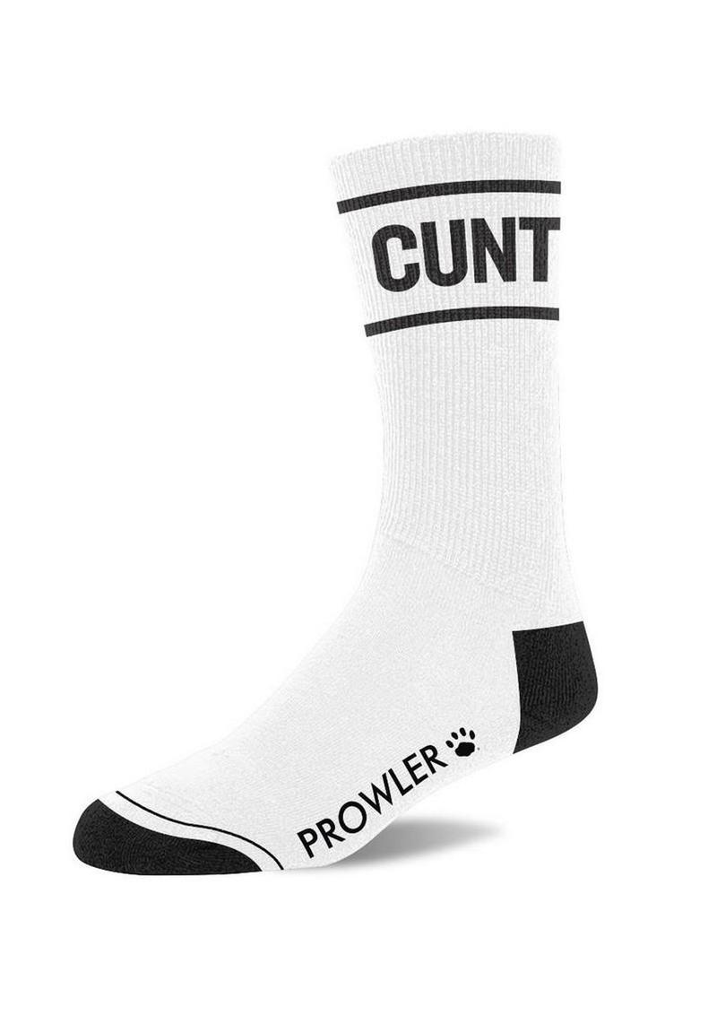 Prowler Red Cunt Socks - Black/White