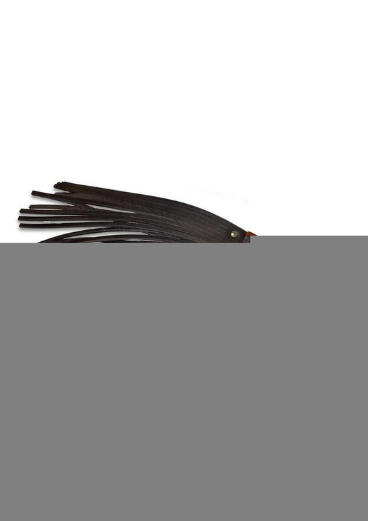 Prowler Red Leather and Wood Fringe Paddle - Black/Brown