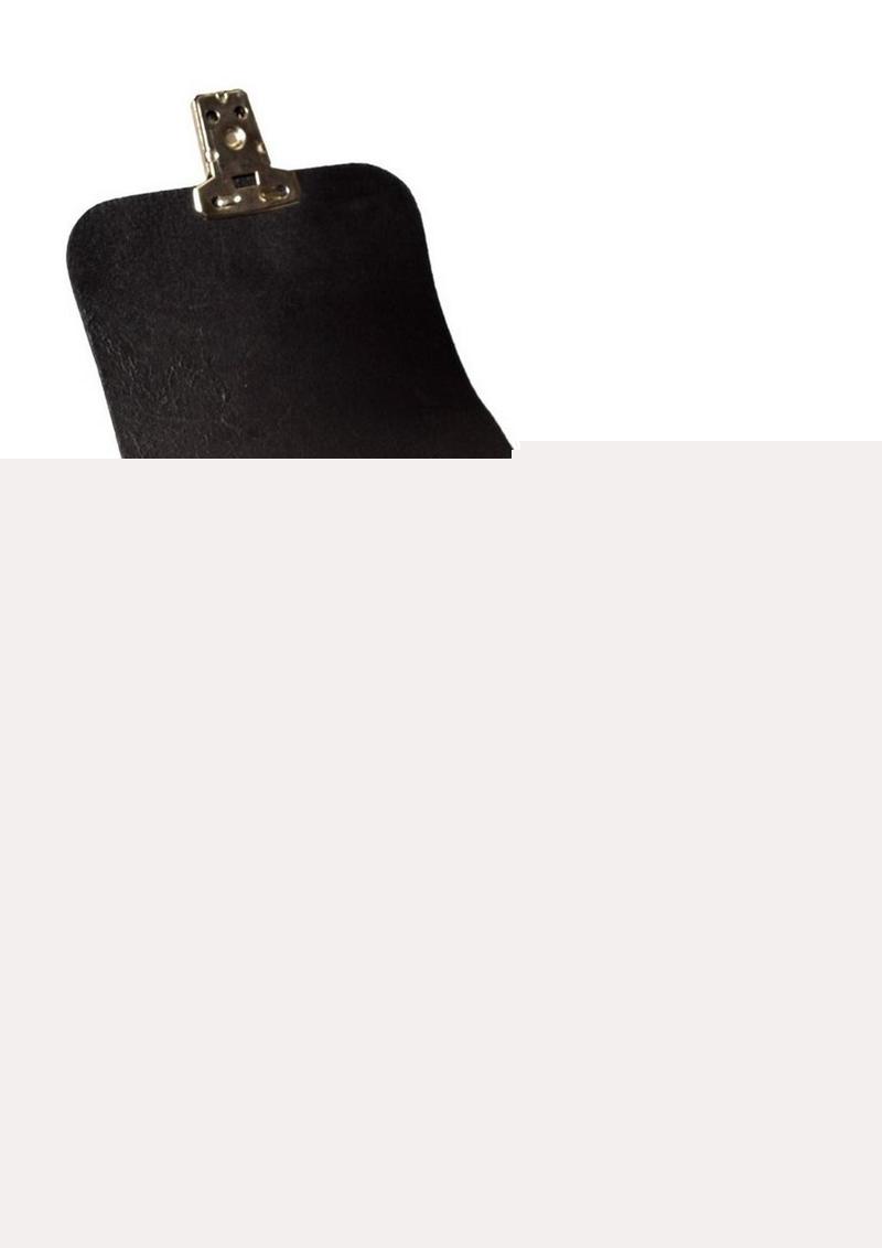 Prowler Red Leather Buckle Pouch - Black