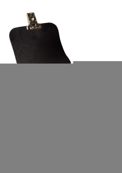 Prowler Red Leather Buckle Pouch - Black