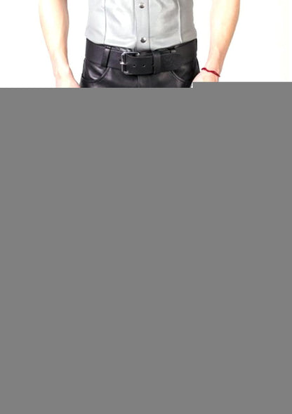 Prowler Red Leather Jeans - Black - 34in