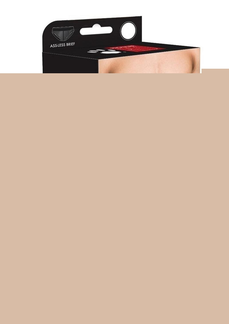 Prowler Red Wetlook Ass-Less Brief - Black - XLarge