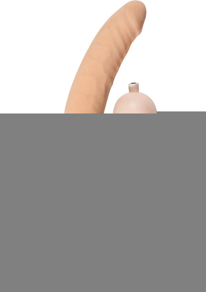 Ram Inflatable Latex Dildo - Flesh/Vanilla - 12in