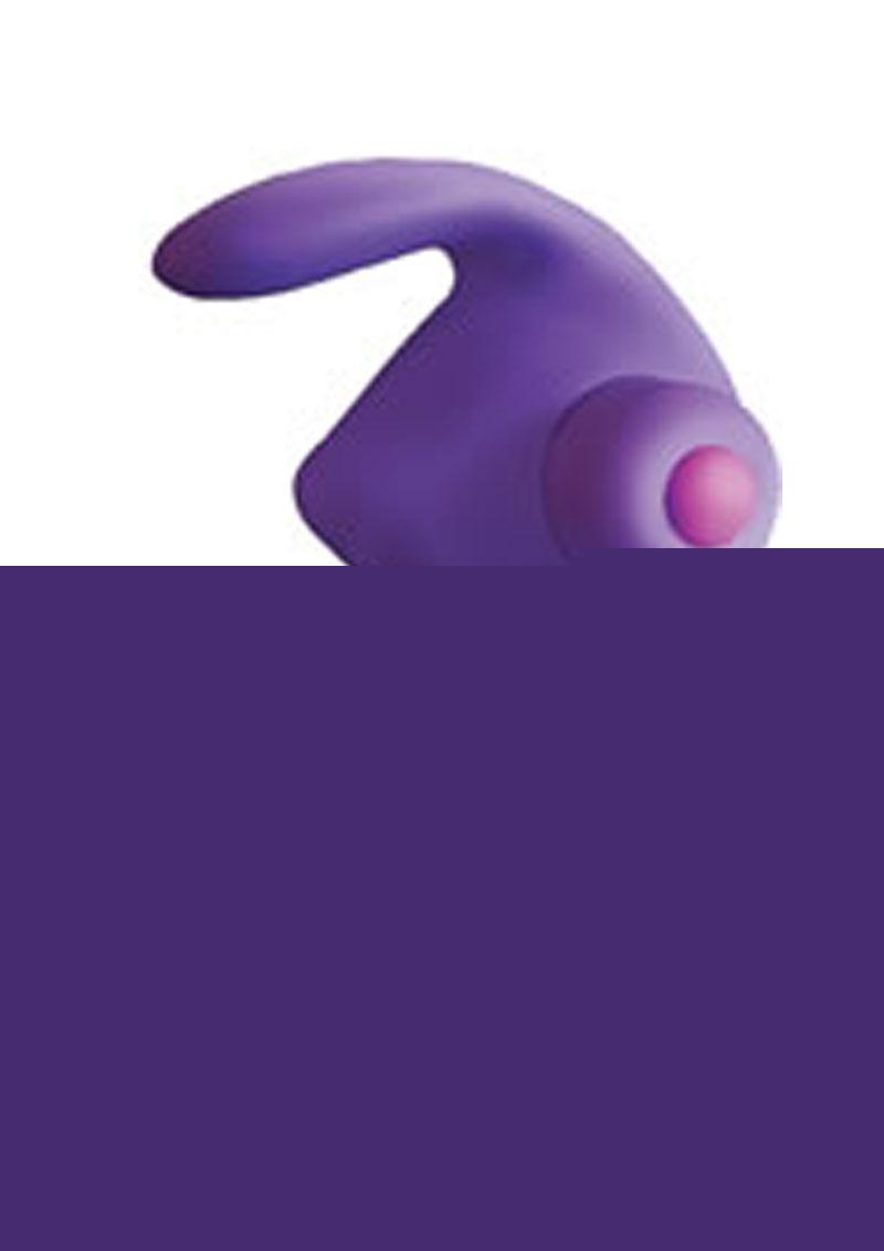 Ram Silicone Vibrating Cock Ring - Purple