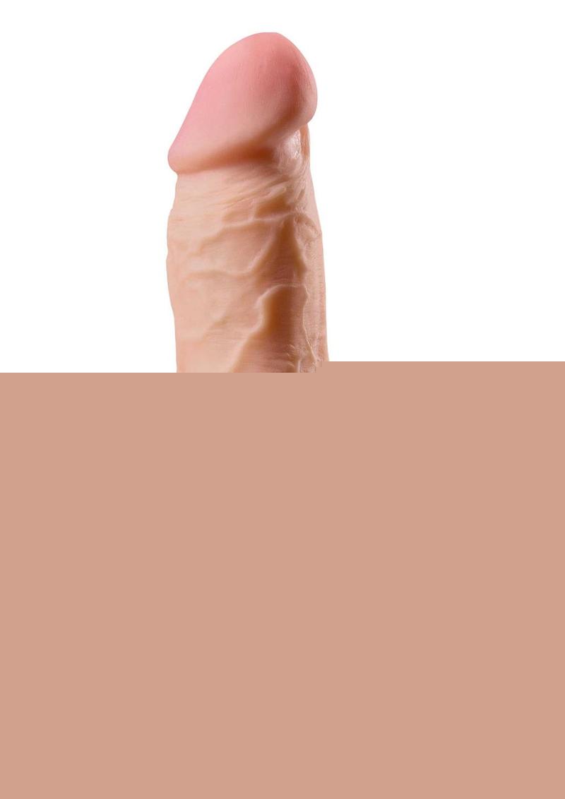 Real Feel Deluxe No. 2 Wallbanger Vibrating Dildo with Balls - Flesh/Vanilla - 6.5in
