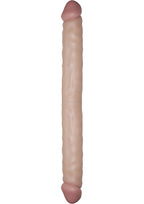 Real Skin All American Whoppers Double Dildo Dildo - Flesh/Vanilla - 18in