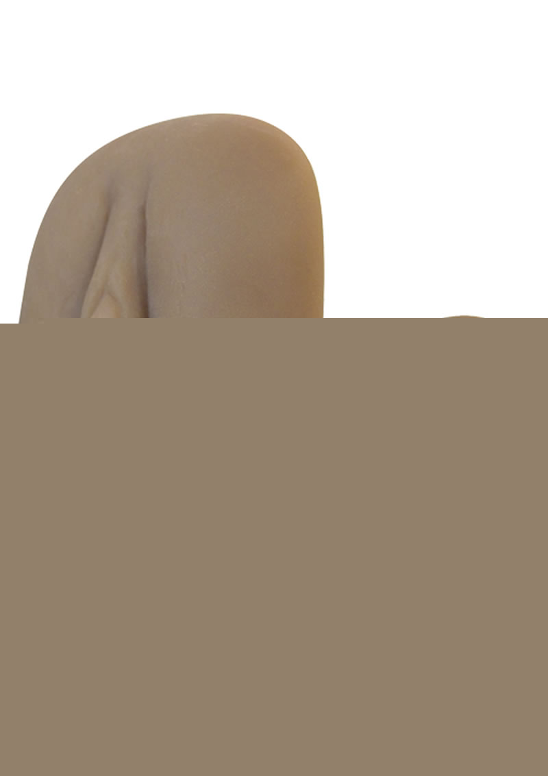 Real Skin Latin Vibrating Pussy Masturbator - Pussy - Caramel/Flesh