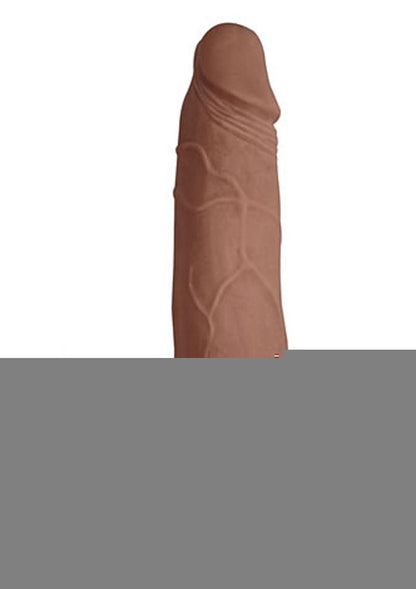 Realcocks Dual Layered #4 Bendable Thick Dildo - Brown/Caramel - 8in