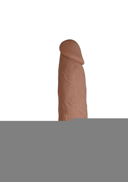 Realcocks Dual Layered #7 Bendable Dildo - Brown/Caramel - 8.5in