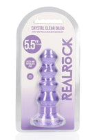 Realrock Curvy Dildo Or Butt Plug - Purple - 5.5in